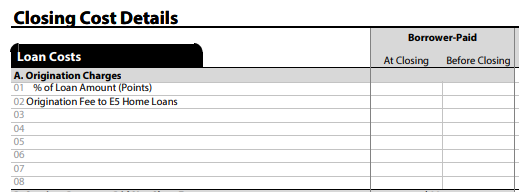 E5 Fees - second opinion