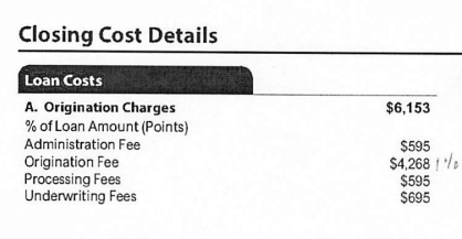 Other Lender Fees - second opinion