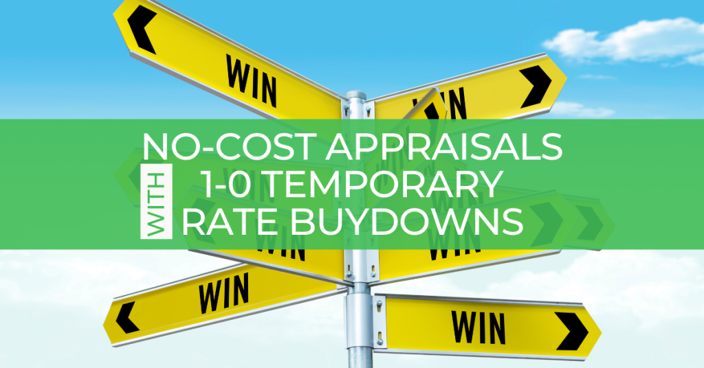 no cost appraisal with Temporary rate buydown